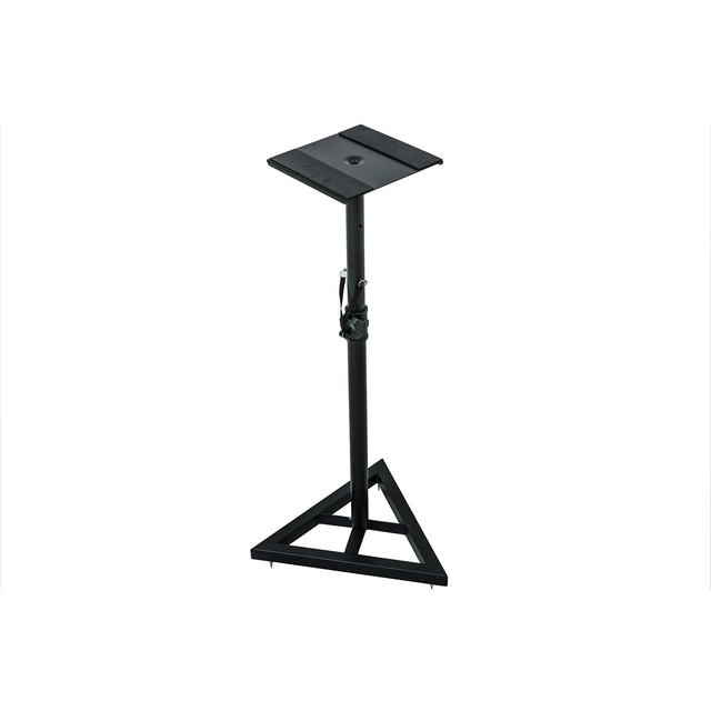 HSS-07 Metal Heavy Duty Height Adjustable Studio Monitor Speaker Stand Triangle Steel Speaker Stands for Home Studio