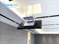 Support de plafond motorisé pour téléviseur, support de plafond pour écran LED, support de plafond pour écran caché dans un meuble TV