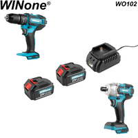 Kit de rosée domestique pratique le moins cher ensemble d'outils de base sans fil pour électricien 5 pièces outils électriques dans un kit combiné