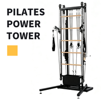 Máquina de cable Lofit Power Tower con estructura de aleación de aluminio, entrenador multifunción de doble polea para ejercicios cruzados de cuerpo completo, core y hombros