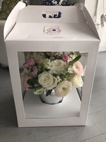 Boîte à fleurs avec logo personnalisé Emballage de luxe écologique pour fleuristes boutiques de cadeaux