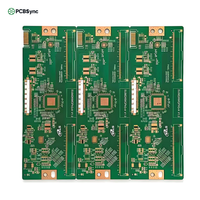 PCB RF Rogers RT/duroid 5880LZ sur mesure, plaqué or dur 14L, 0,508 mm (20 mil), 3-6 GHz, pour communication de défense