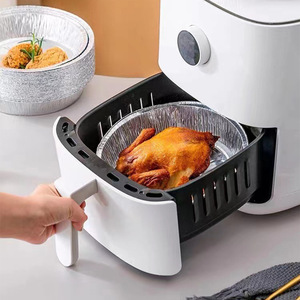 Plateaux de cuisson et de friture à air en <span class=keywords><strong>aluminium</strong></span> réutilisables, imperméables, absorbant l'huile, antiadhésifs, compatibles micro-ondes - Product Image 4