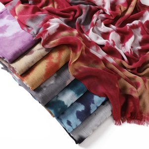Nouveau style imprimé, hijab tie-dye de haute qualité, long foulard coloré pour <span class=keywords><strong>femme</strong></span>, châle doux, écharpes musulmanes légères, couvre-chefs d'été - Product Image 2