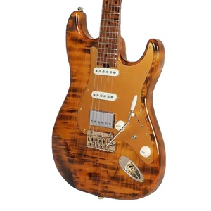 Venta Directa de Fábrica, Guitarra para Zurdos de Cuerpo Semi-Hueco, 22 Trastes, Color Vintage, Personalizada OEM - Product Image 5