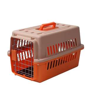 Cage de transport rigide en plastique pour animaux de compagnie, approuvée par les compagnies aériennes, boîte de voyage portable pour chat, chien, petit animal, chiot, chaton, extérieur - Product Image 2