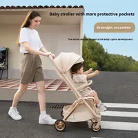 Poussette de poche modèle léger pliable pour nouveau-nés et enfants de 0 à 3 ans, peut s'asseoir et se coucher
