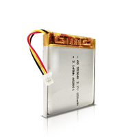 UL2054 553640 Baterai Lithium Polymer Isi Ulang Baterai Lipo 3.7V 850mAh untuk Pelacakan GPS