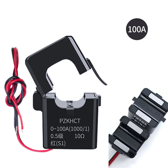 Single Phase 60Hz Toroidal Coil Smallest 100A/100mA Split Core Copper Winding AC Current Instrument Transformer for Electricity