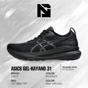 ASICS Gel Kayano 31 'Triple Black' Running Shoes Black Mesh Lace-Up Breathable Men Dropshipping Sneaker - Product Image 5