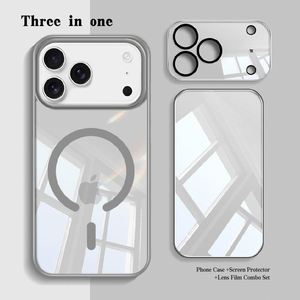 Estuche Transparente para Teléfono + Protector de Pantalla + Cubierta de Lente, Juego Combinado Tres en Uno, Apto para iPhone 17 Pro Max/16/15/14/13 - Product Image 2