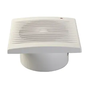 Ventilador de escape de plástico para cocina, montaje en pared, silencioso, cuadrado, 4, 6, 8 y 10 pulgadas