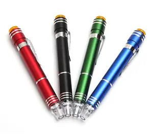 SUPER bright 6 screwdrivers tool led pen torch