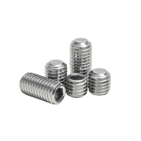 Vis à six pans creux 18-8 en acier inoxydable SS 304 316 316L A2 70 80 A4 70 80, vis à six pans creux à pointe plate, vis de réglage DIN913