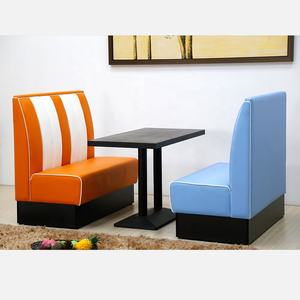 Conjuntos de Muebles Antiguos, Sofá de Cuero para Restaurante, Asientos de Cabina - Product Image 3