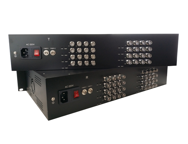 1080P HD AHD/CVI/TVI Fiber Video Converter Coaxial to Fiber Extender 1310nm/1550nm FC BNC Interface 20KM Distance