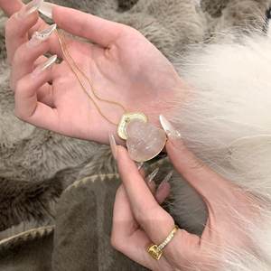 Collar de Perlas con Botones de Estilo Barroco Retro de Lujo, Plata de Ley S925, Cadena de Clavícula de Alta Gama - Product Image 1