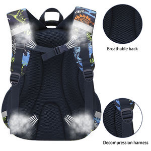 <span class=keywords><strong>Soldes</strong></span> de rentrée scolaire Cusangel Ensemble de <span class=keywords><strong>sac</strong></span> à dos 3 pièces de 16 pouces avec dinosaure lumineux <span class=keywords><strong>Sac</strong></span> d'école de 16 pouces + <span class=keywords><strong>sac</strong></span> à déjeuner + trousse à crayons pour garçon - Product Image 3