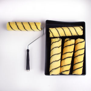 Plateau à <span class=keywords><strong>rouleau</strong></span> de <span class=keywords><strong>peinture</strong></span> Brosse à <span class=keywords><strong>rouleau</strong></span> professionnelle avec 5 manchons de <span class=keywords><strong>rouleau</strong></span> de <span class=keywords><strong>peinture</strong></span> remplaçables Plateau en plastique noir - Product Image 3