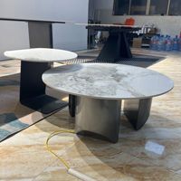 Table basse ottoman moderne en marbre pour salon, salle à manger, chambre à coucher, meubles de maison