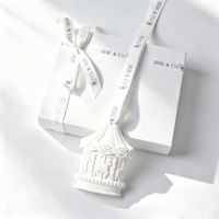 Diffuseur d'arômes Finru en pierre, diffuseur d'huiles essentielles de luxe pour la maison, diffuseur d'arômes en céramique en forme de fleur, désodorisant suspendu pour armoire et voiture