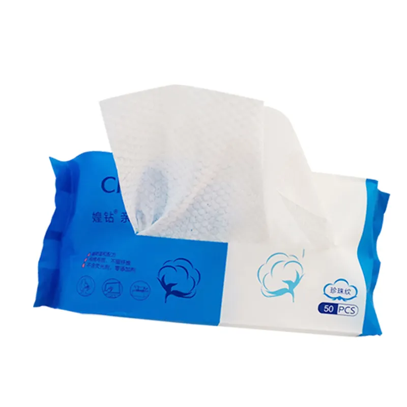 Etiqueta privada individual envolvido, higiene feminina toalhetes 100% puro algodão biodegradável descartáveis