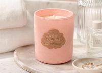 Bougie parfumée de luxe en verre et velours, cire de soja naturelle, 6 fragrances pour la maison, le spa, les cadeaux, la vente au détail, marque privée, OEM, sur mesure, en gros