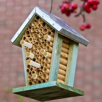 Kit de recharge pour abris d'abeilles en tube cylindrique en papier kraft pour extérieur - Recyclable, taille et couleur personnalisables, estampage/gravure pour maisons d'abeilles