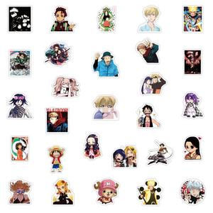 100 Uds Anime colección de dibujos animados Graffiti mezcla tema pegatina niños Notebook Skateboard equipaje portátil pegatinas personalizadas Anime - Product Image 5