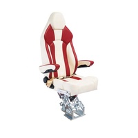 Longcent marine couleur personnalisée yacht chaise de conduite chaise pilote luxe rabattable suspension officielle siège de bateau capitaine