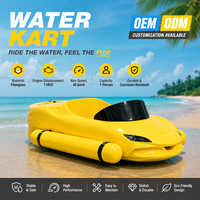 Bateau de surf en fibre de verre imperméable et durable, SUP Kart Craft avec moteur 2 temps haute résistance pour les sports nautiques en plein air