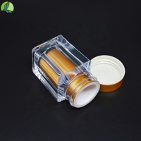 Logo personnalisable flacon de pilules en plastique acrylique de 30ml avec bouchon à vis pour emballage de vitamines et de produits pharmaceutiques