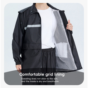 <span class=keywords><strong>Impermeabile</strong></span> da <span class=keywords><strong>uomo</strong></span> e da donna <span class=keywords><strong>impermeabile</strong></span> per moto con strisce riflettenti in stile <span class=keywords><strong>classico</strong></span> riutilizzabile e portatile attrezzatura di sicurezza per bici - Product Image 5