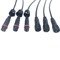 Connecteur M12 étanche IP65 5A à 2/3/4 broches mâle/femelle, câble à contact en cuivre, boîtier en PVC, pour équipement d'alimentation de lumières LED extérieures