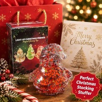 Jouet Squishy de Noël en poudre d'or et maltose - Jouet anti-stress à paillettes et sequins à presser - Jouets à presser Fidgets