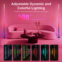 Pack de 6 tubes lumineux LED RGB 4 pieds rechargeables, activés par le son, IP54, pour DJ, bar, scène, fête, mariage, sans fil, colorés
