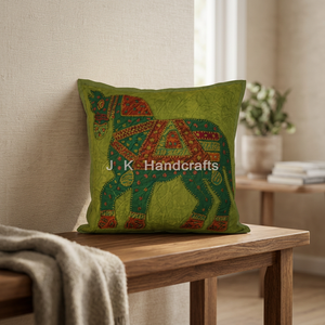 Belle housse de coussin tricotée à motif brodé à la main de créateur ethnique taies d'oreiller et de coussin en gros - Product Image 3