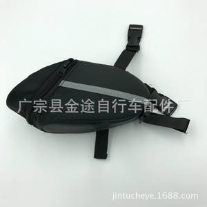 Bolsa de Sillín para Bicicleta Jintu, Negra, Portátil, para Montar en el Poste Trasero de la Bicicleta de Montaña, Bolsa de Almacenamiento para Equipo de Ciclismo - Product Image 3