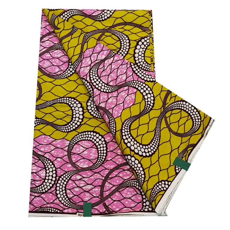 Festive Special Style Pattern Of African Fabric Print Wax Pagne With Real Quality For Clothes