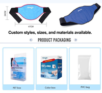 Cinturón de Terapia de Gel Frío/Calor OEM, Envoltura Lumbar con Hielo para Dolor Lumbar, Ciática, Cólicos Menstruales y Recuperación Postoperatoria