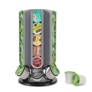 Smooth Spinning K-Cup Holder K Cup Coffee Carousel Storage Coffee Pod Holder 36PCS Keurig Coffee Capsules Standing Holder