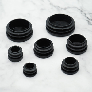 Rugged Đen Vuông Nhựa PE Cắm Ống End Cap Ống Vuông Cắm Cho Đồ Nội Thất Kệ Máy Móc Phụ Kiện - Product Image 3