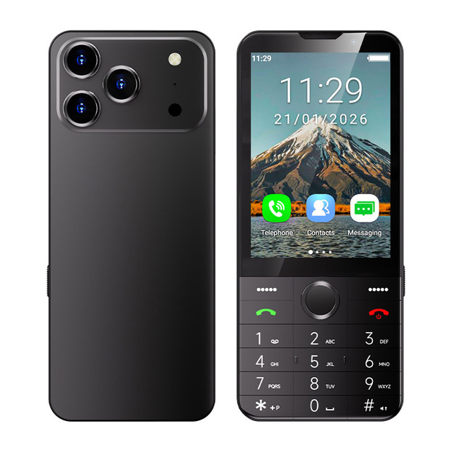 UNIWA F27 PRO 3.5 Inch Touch Screen Whatsapp Smart 4G Android Keypad Phone with WiFi Hotspot Low Price