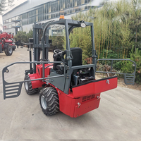 Chine ruche apicole manipulant FL1000 4Wd chariot élévateur articulé hydraulique de terrain accidenté