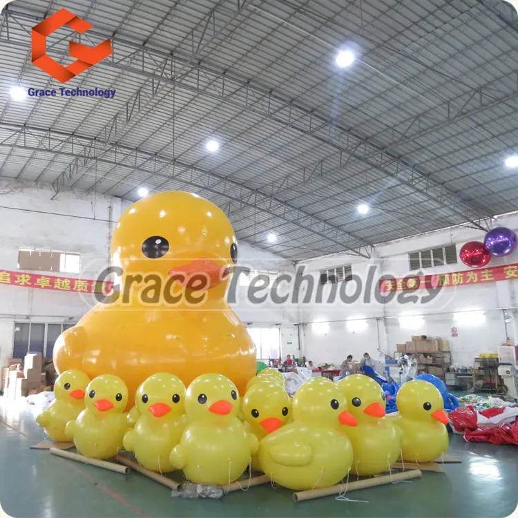 Advertising Inflatable Duck Animal Character Duck Cartoon Inflatable Balloon Yellow Duck for Decoration