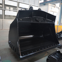 Aksesoris Bucket Hidrolik Excavator Tipe Tilt, Bucket Penggali Tugas Berat untuk Suku Cadang Mesin Konstruksi