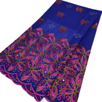 NI.AI Dernières Coton Suisse Voile Dentelle Nigérian Tissu Brodé Pierres Dentelle Haute Qualité pour Vêtement