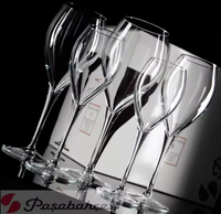 Vente en gros Fête de mariage 210ml 260ml 325ml 445ml 600ml Gobelet en verre avec longue tige en vrac