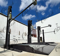 Système de stockage extérieur certifié CE : Élévateur de stationnement automobile sur mesure, hydraulique, à 2 poteaux, en acier, capacité de charge 2300 kg