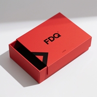 Boîte à parfum de luxe personnalisée avec tiroir coulissant, laminage mat, papier kraft écologique recyclable, gaufrage noir pour cadeaux